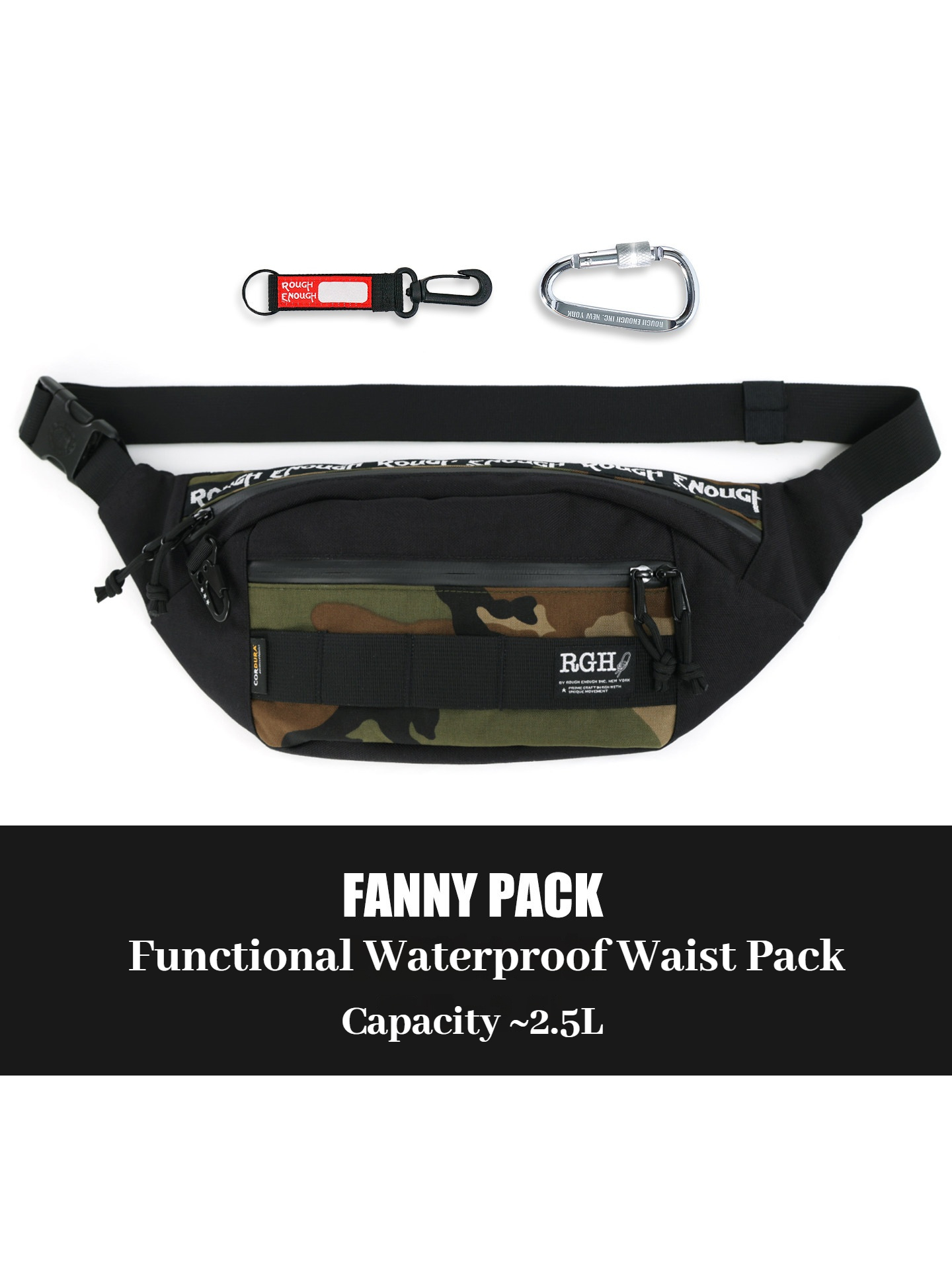 Fishing Lure - RGH Camo Tactical Functional Waist Bag