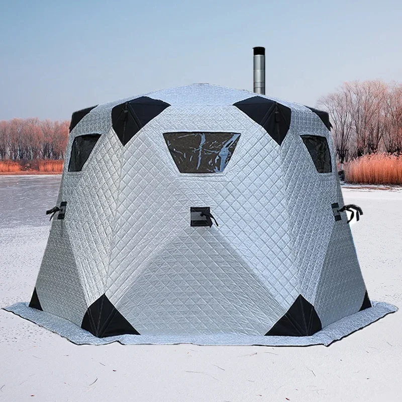 Fishing Equipment You Need - Winter Insulated Big Sauna Tent Outdoor