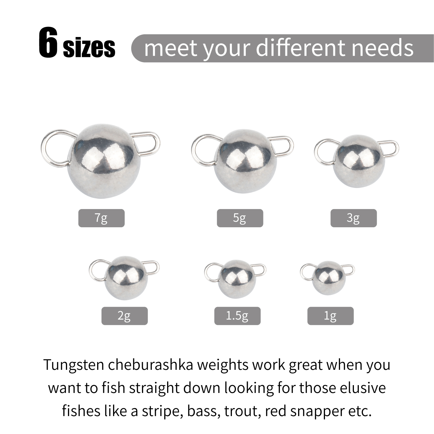 MUUNN 10Pcs Cheburashka Weight - Tungsten Sinkers recension och pris