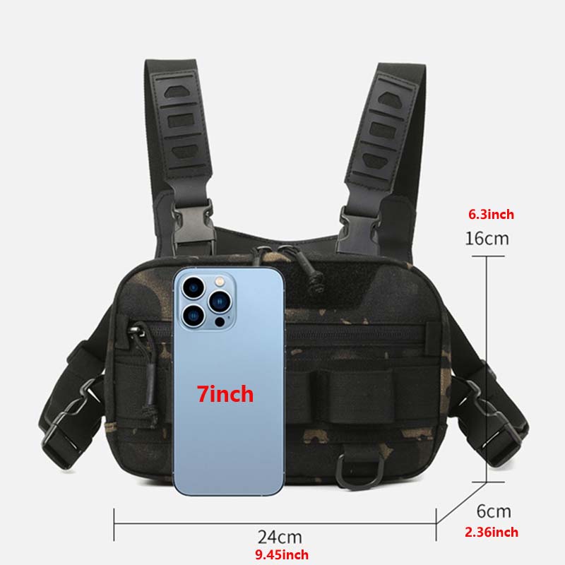 Men's Tactical Chest Bag, Mult - Fishing Equipment Essentials recension och pris