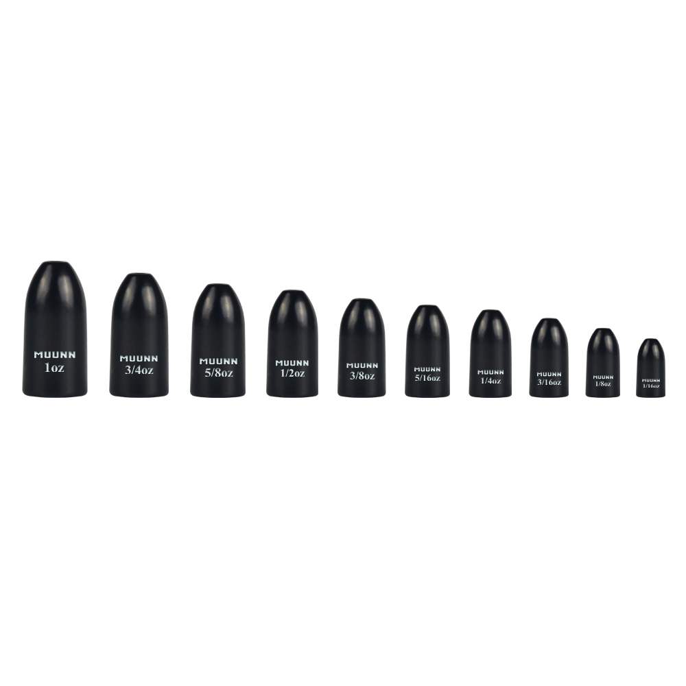 MUUNN 10pcs Worm Weights More  - Tungsten Sinkers recension och pris