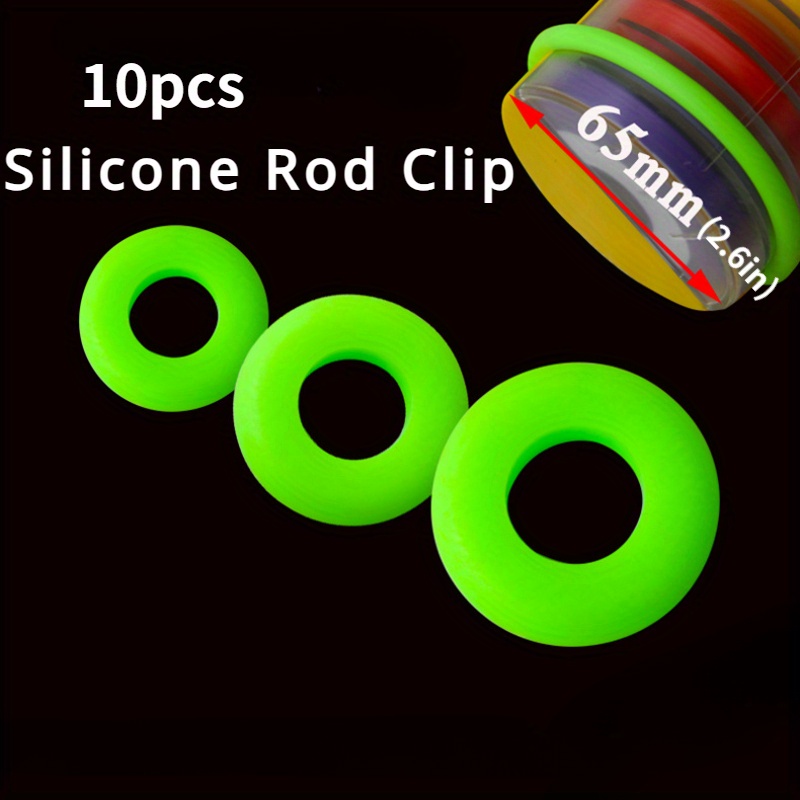 10 Pcs Rod Clip Silicone High  - Fishing Equipment Clearance recension och pris