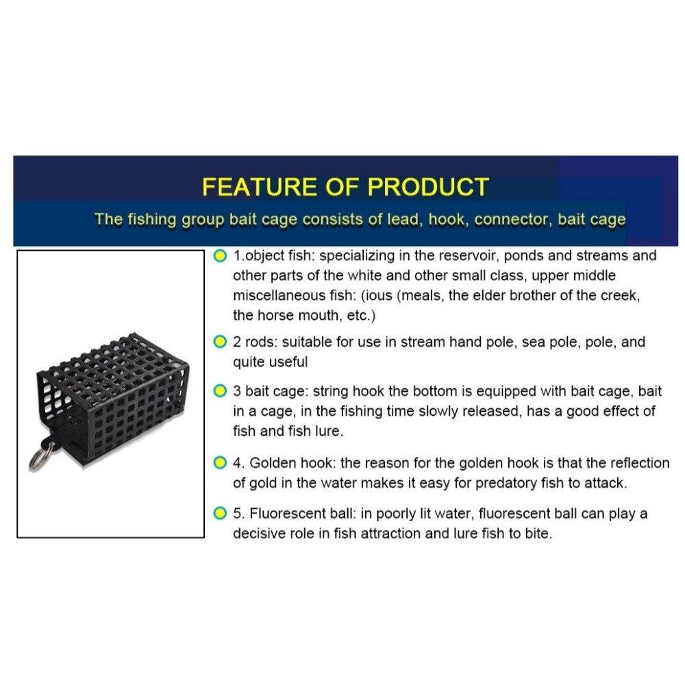 Bait Container Square Shape Me - Freshwater Fishing Kit recension och pris