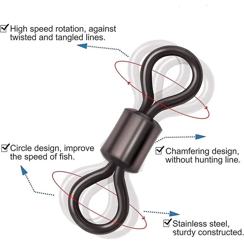 Fishing Swivels Kit Ball Beari - Freshwater Fishing Kit recension och pris